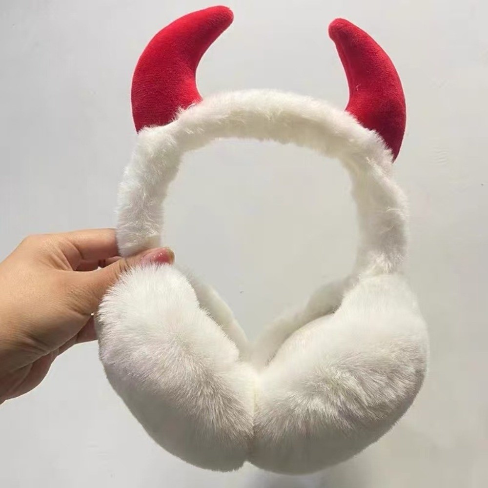 Earmuffs Foldable - Gotische Faltbare Ohrenschützer Teufelshorn Fledermausflügel Halloween