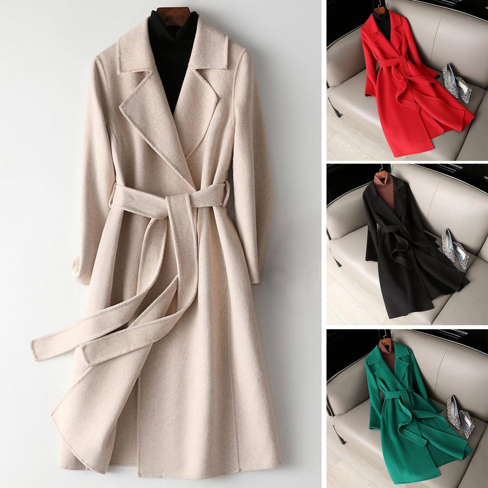 Damen Wollmantel Langer Woll-P – Wool Coat Peacoat Bewertung und Preis