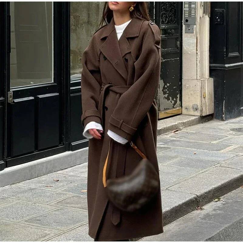 Eleganter Grauer Mantel mit Gü – Wool Coat Peacoat Bewertung und Preis
